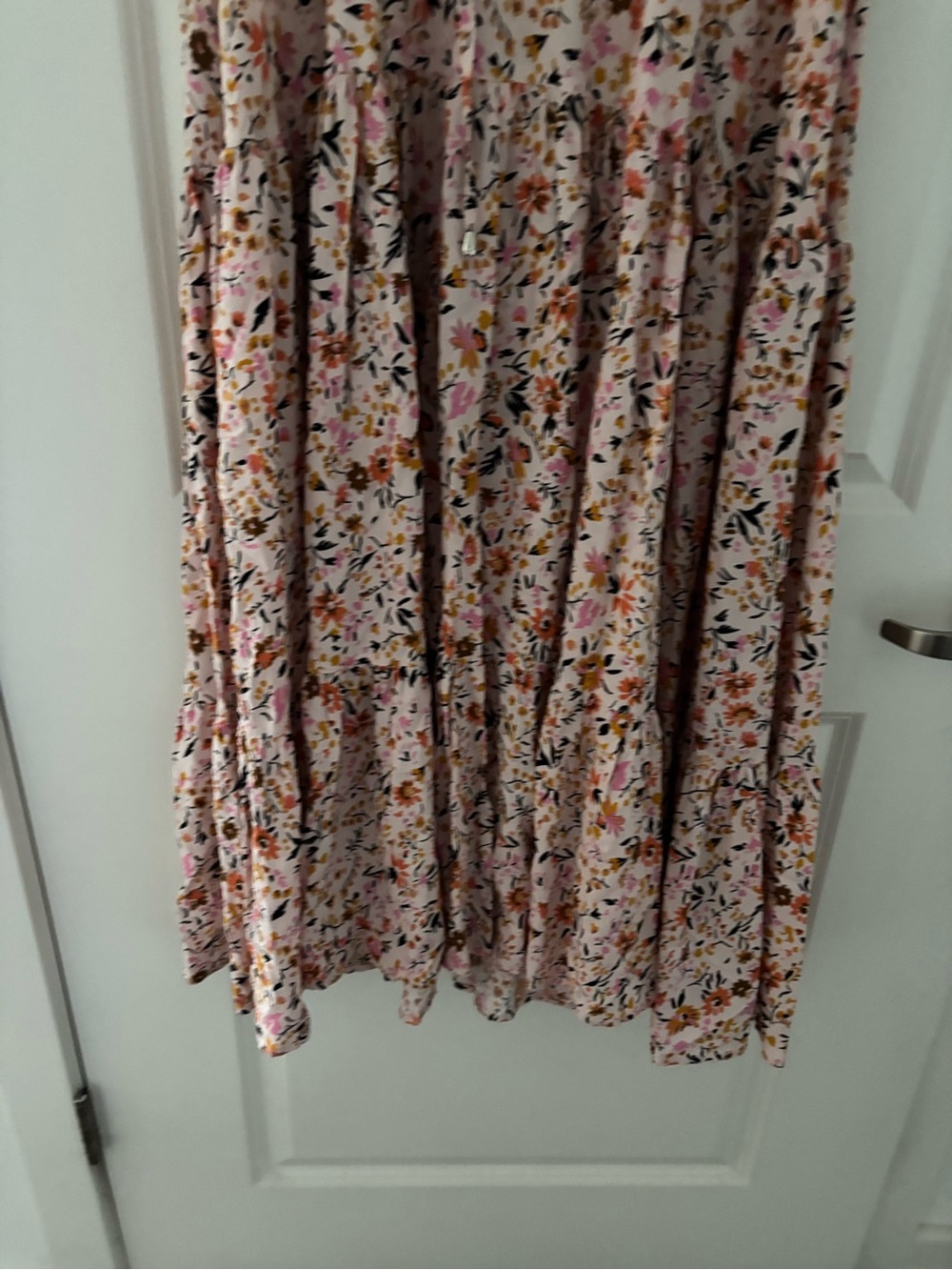 Petal and Pup Kelda Tiered Floral Maxi Dress Beige Cottagecore Extra Small - Picture 10 of 11